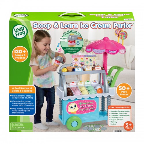 LeapFrog Scoop & Learn Ice Cream Parlor | Ice Cream Cart | Ice Cream Shop | Role Play ice Cream Toy | 3 years+